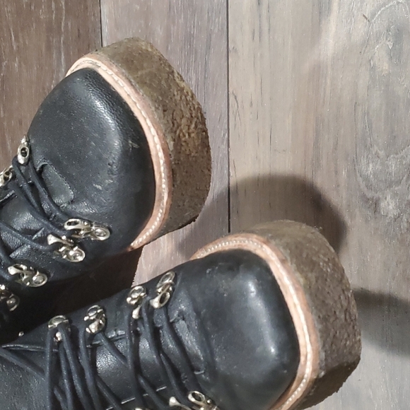 Jeffrey Campbell Free People Y2K Viajar Wedge Hiker Boots 7M - Picture 5 of 15